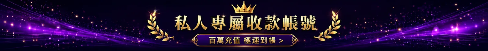 私人專屬收款帳號 百萬充值 極速到帳